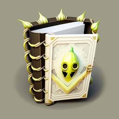 3D magical white shiny book Cartoon clipart mascot with a shiny corn cob symbol in cover, 128K super mega pixel, insane detail, hyper-detailed, with huge details, UHD, 8K, transparent background
