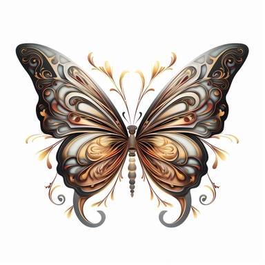 elegant butterfly clipart no background