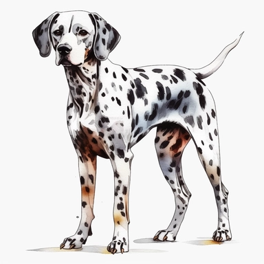 Dalmatian dog Clipart