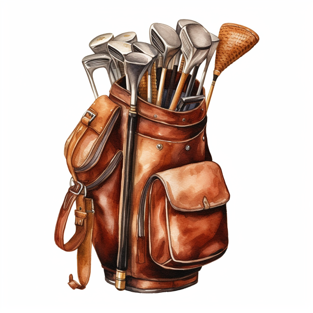 golf bag cliparts