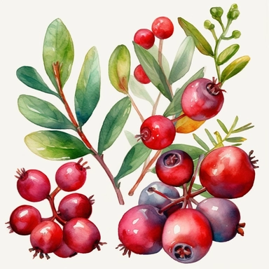cranberries clipart watercolor jucy