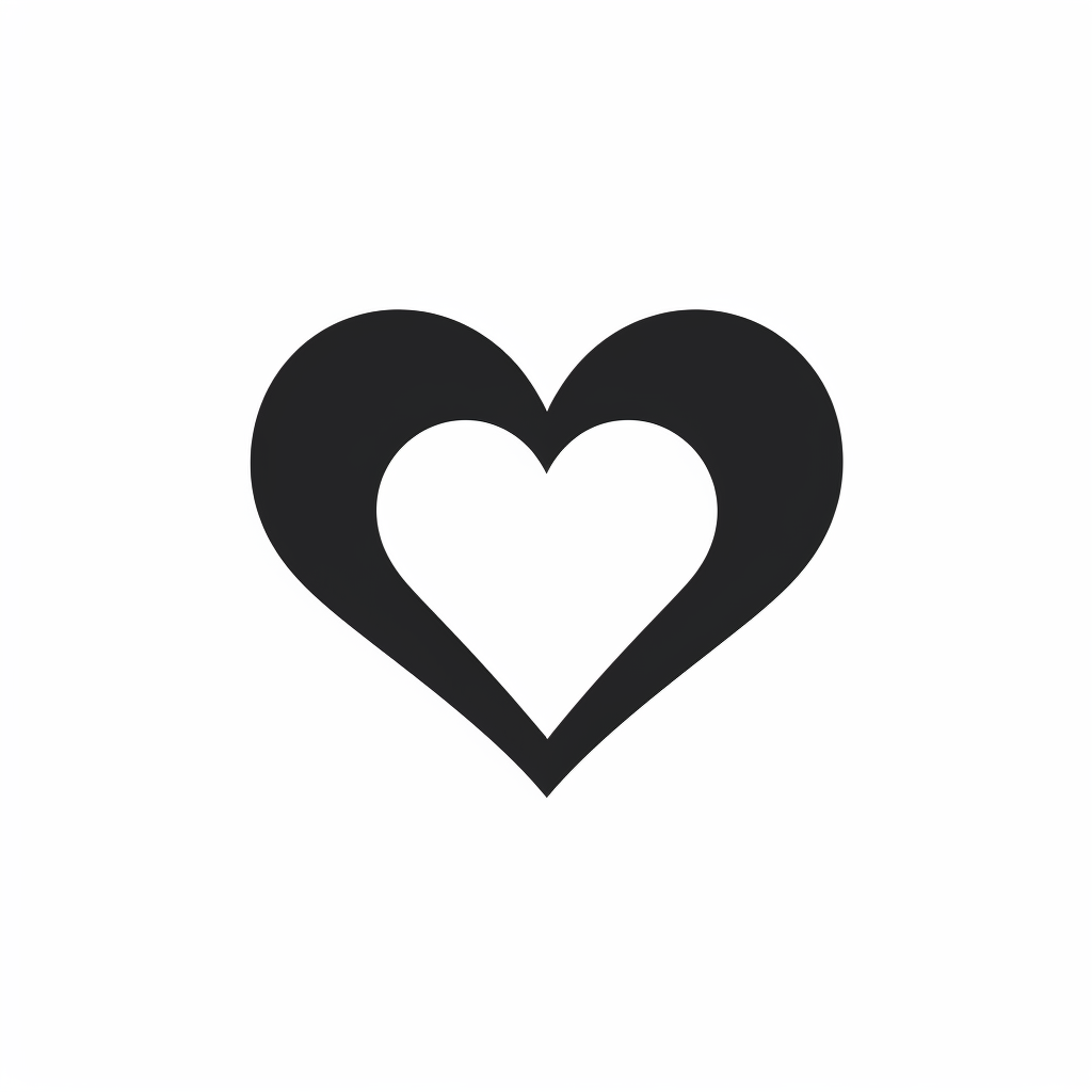 heart silhouette cliparts