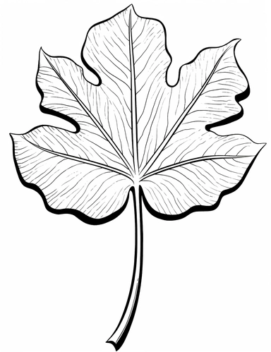 clipart cartoon four leaves in the style of Pierre-Auguste Renior black and white child's coloring book, black and white smooth thick lines, solid white background, no background