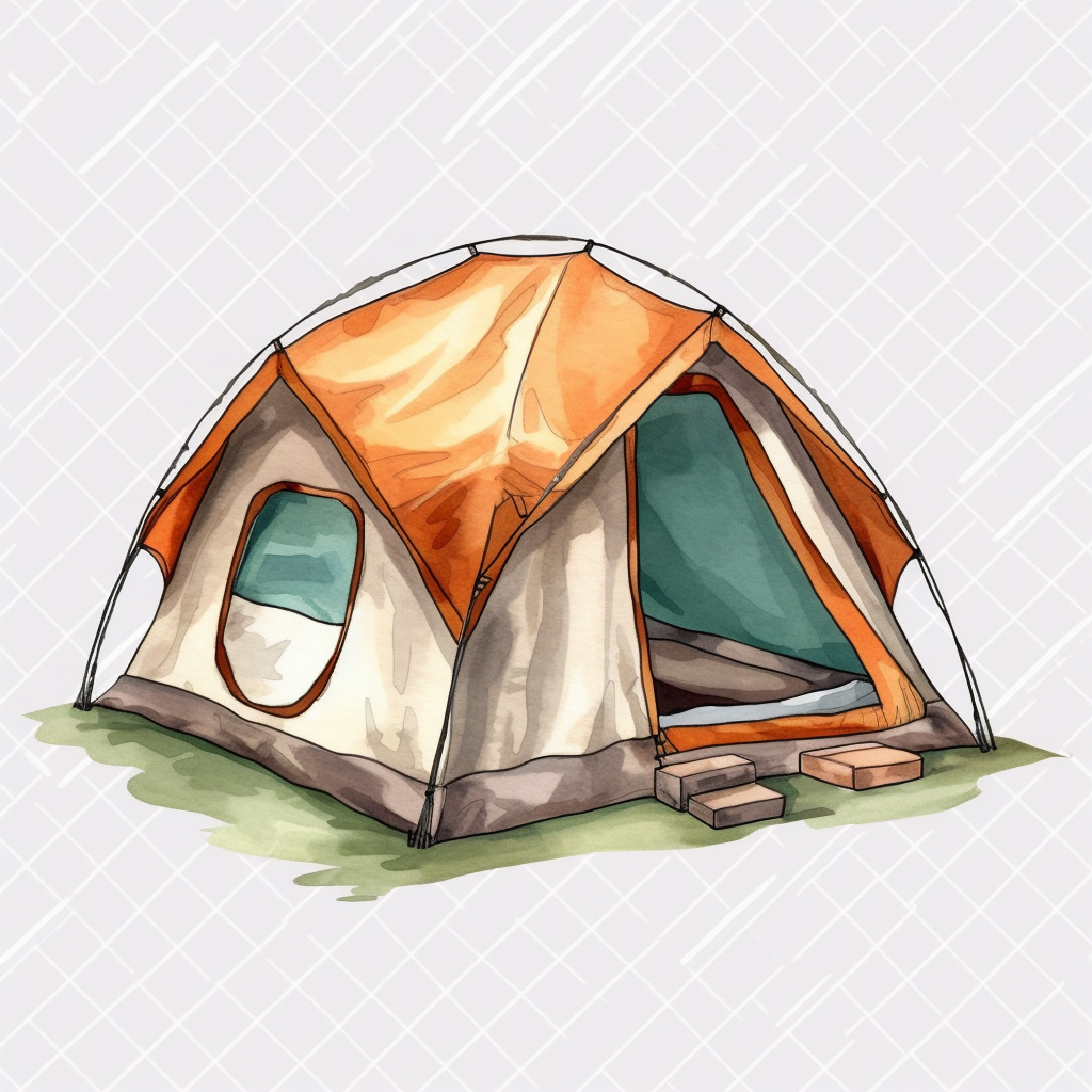 black camping cliparts