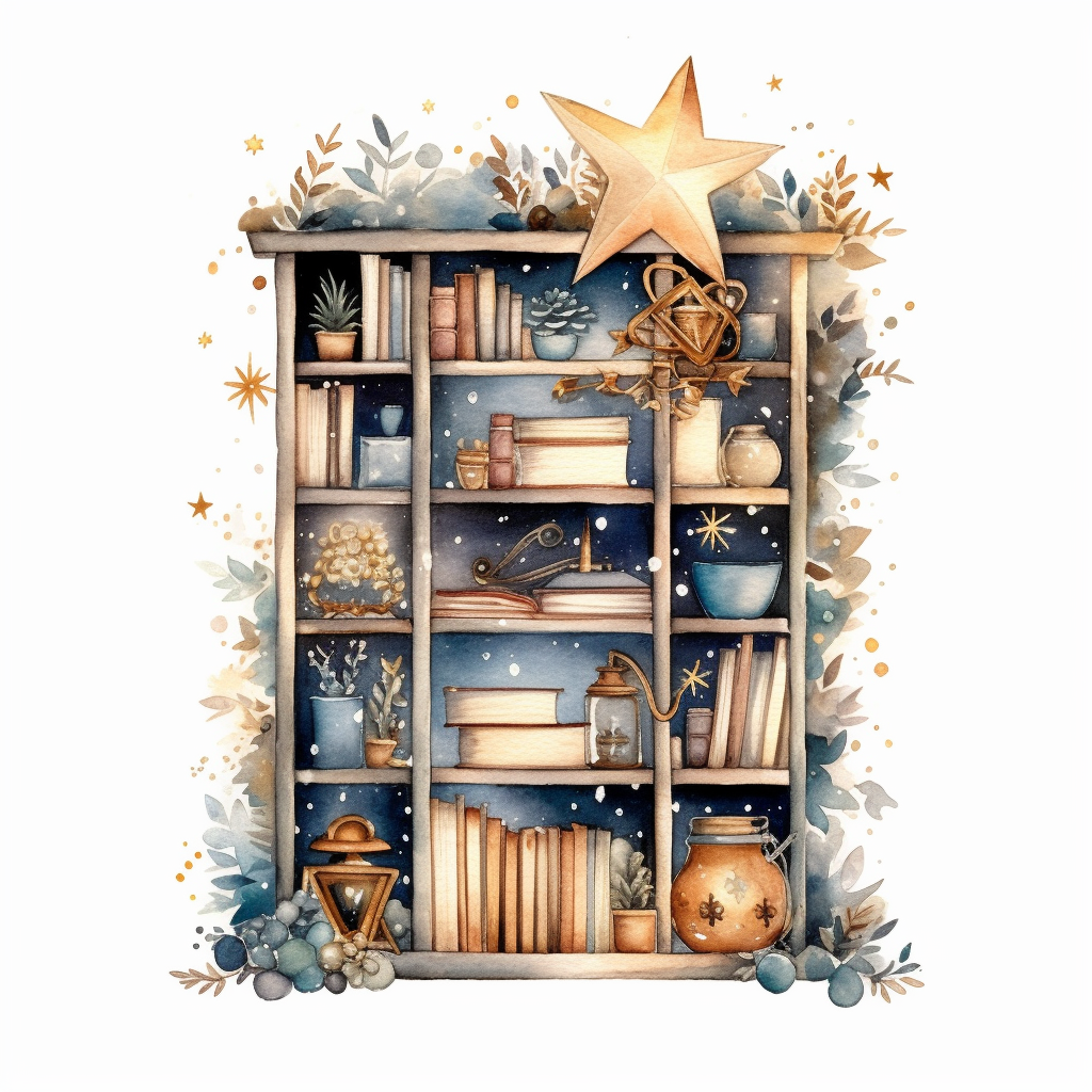 bookshelf cliparts