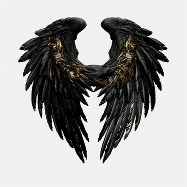 abstract devil wings, devil wings clipart, black colors Feather wings png, dark angel wings png, Angel clipart, Spiritual clipart, abstract clipart, Feather png ,vector , white background , plain white background,vector,hd,4k,8k,back view ,symmetric , armor plated , golden plated