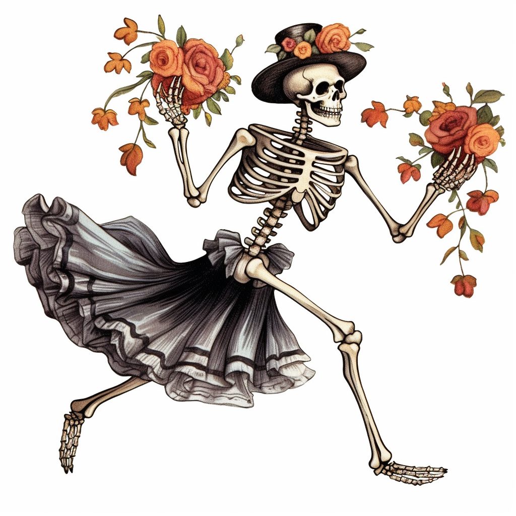 halloween skeleton clipart
