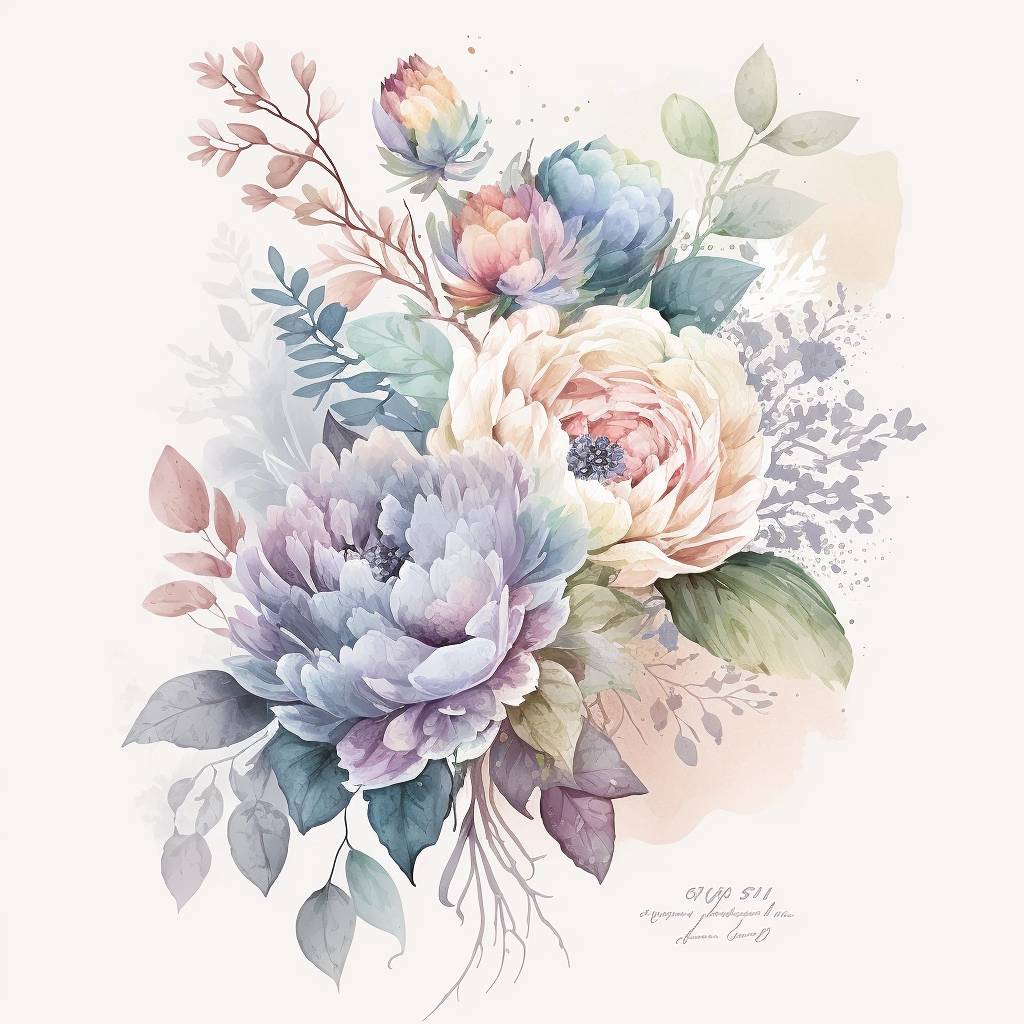 navy floral cliparts