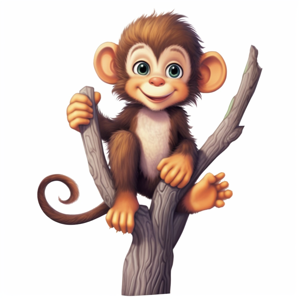 cute monkey clipart