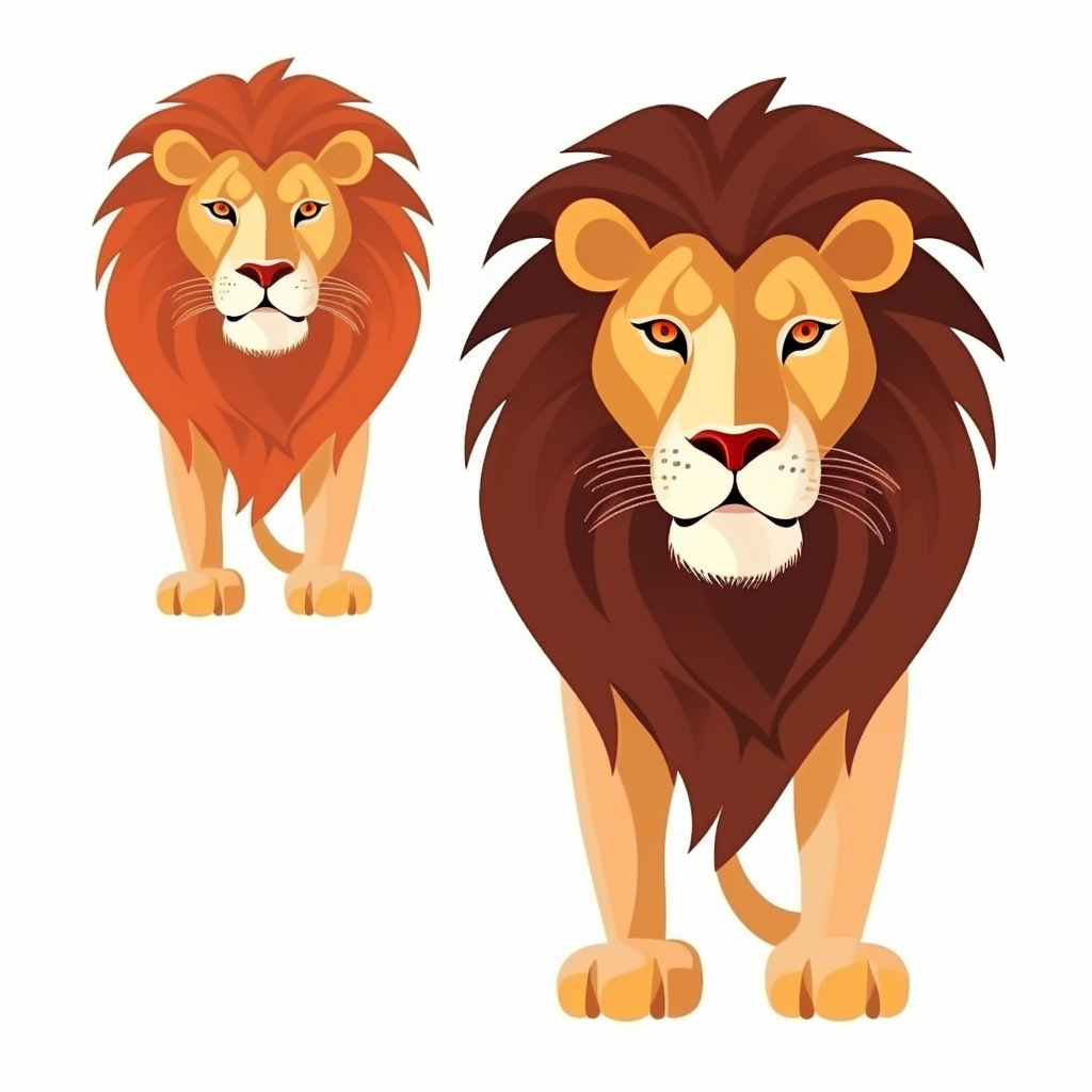 african lion cliparts