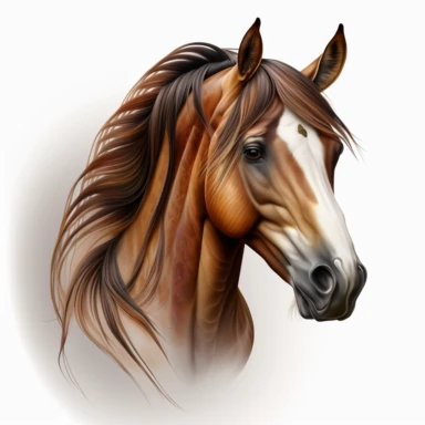 horse head clip art , white background