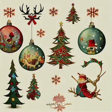 Children Logo Design [ Christmas clipart by Eyvind Earl] victorian ornaments graphic friendly texture soft shade intricate details illustration concept art magic realistic playful kids character childhood nature fine ink detailes extreme detailed no backwards +3dmax +uhd +8k