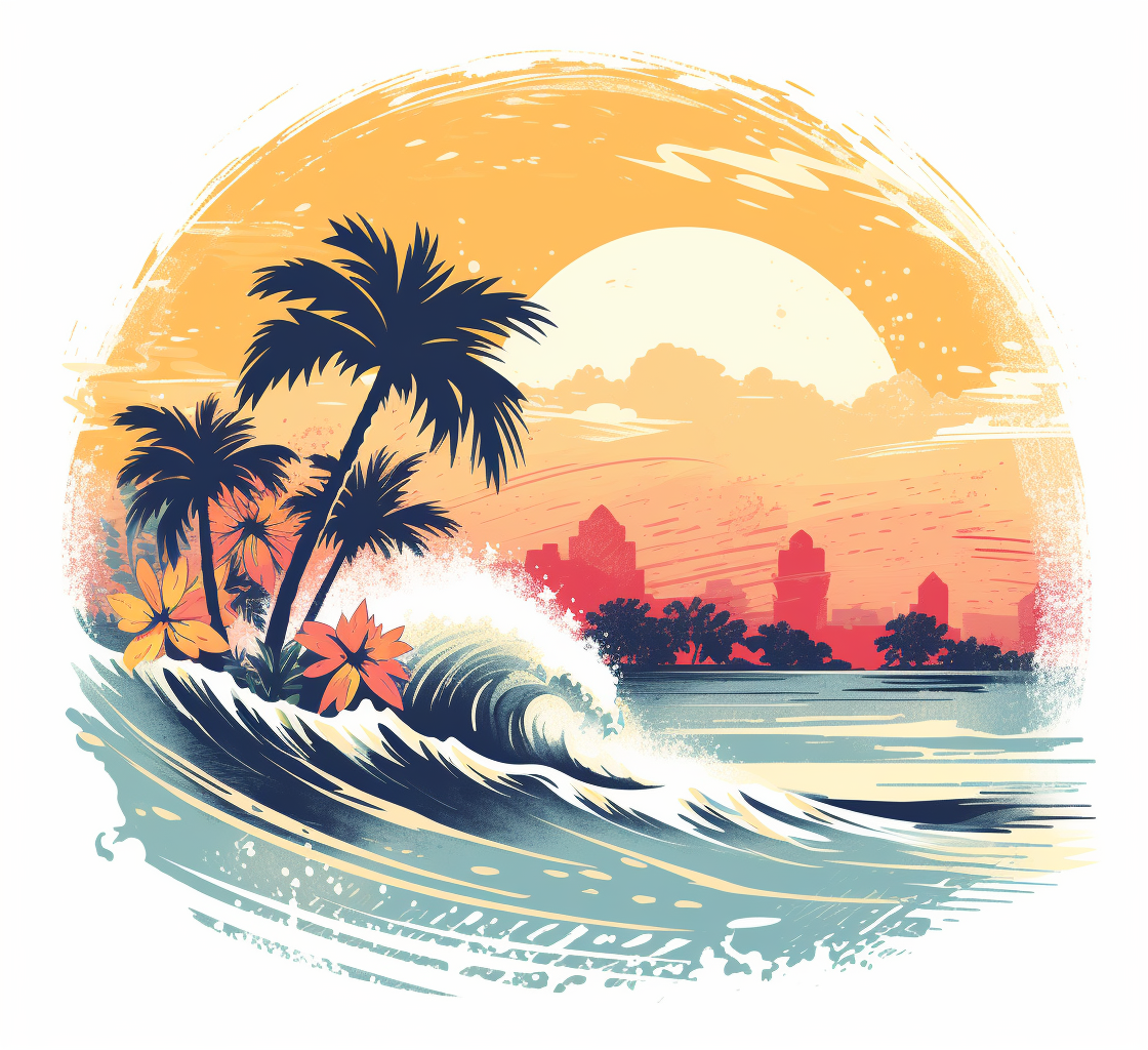 beach cliparts vector