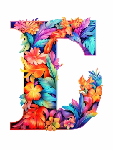 The capital letter L:in the Artistic style, clipart for nursery, vibrant colors,Vector, white background,Solid Background, Sharpness and clarity,masterpiece, trending on Artstation and Dribbble.