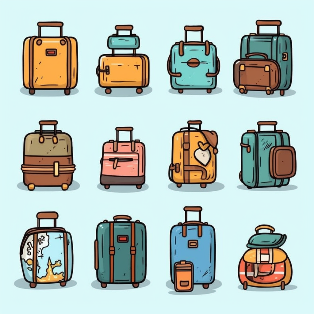 cliparts travel luggage
