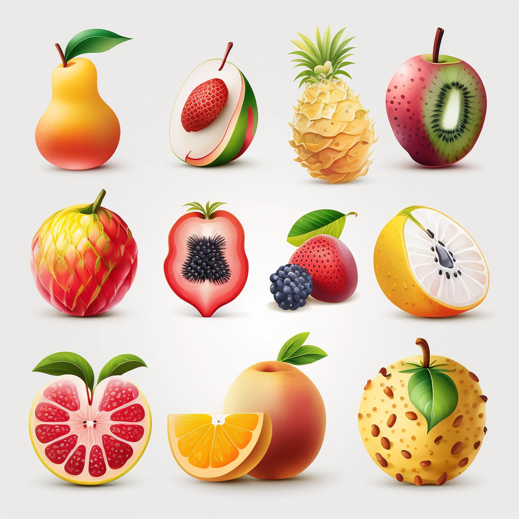 fruit cartoon cliparts