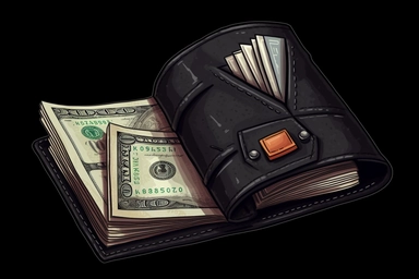 Groomsmen wallet clipart _ vector_ sticker_ art_ t - shirt_ design, ultra - detailed, hyper - realistic, Unreal Engine, Cinematic, 16k, hyperréalisme