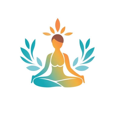 adorable simple yoga logo clipart, white background