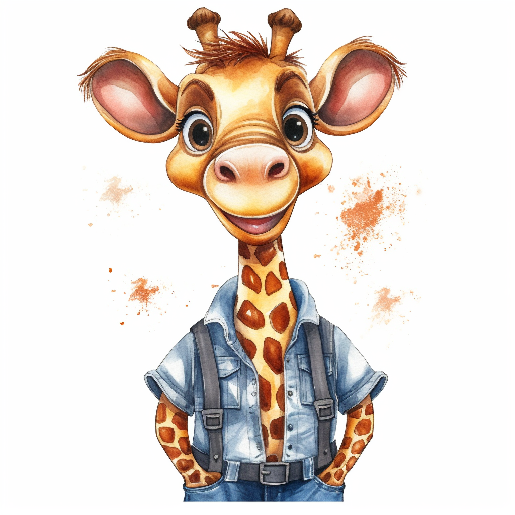 giraffe background cliparts
