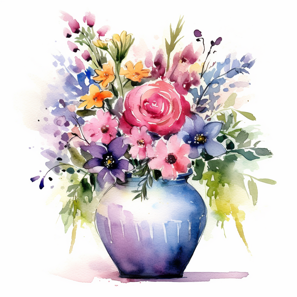 flower vase cliparts