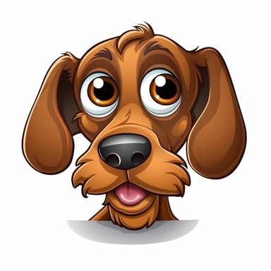 funny dog face clipart