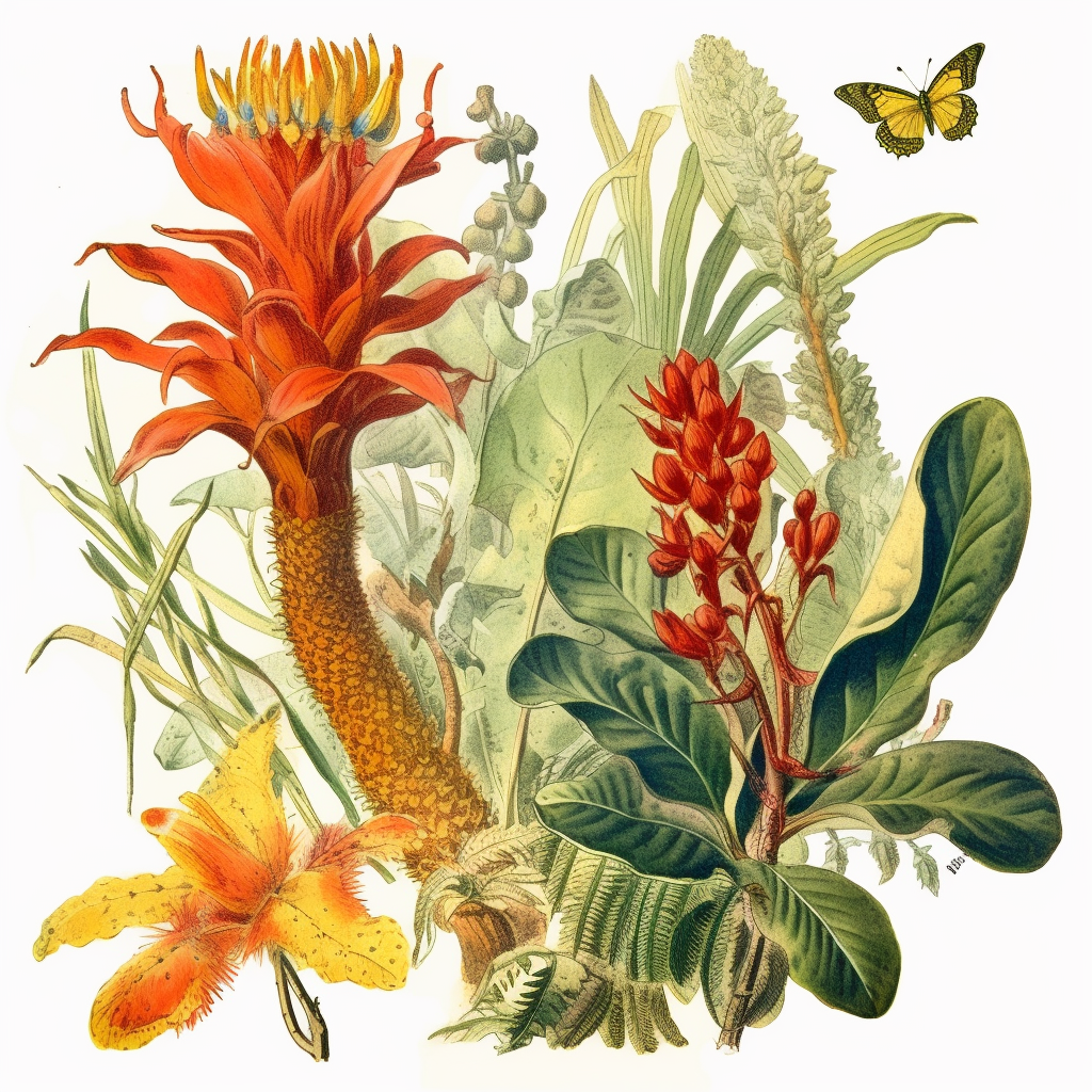 Clipart, vintage, watercolor, illustrations from book Flora ...