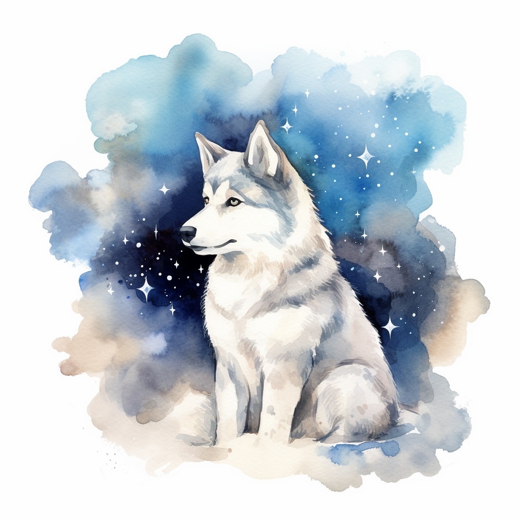 husky dog cliparts
