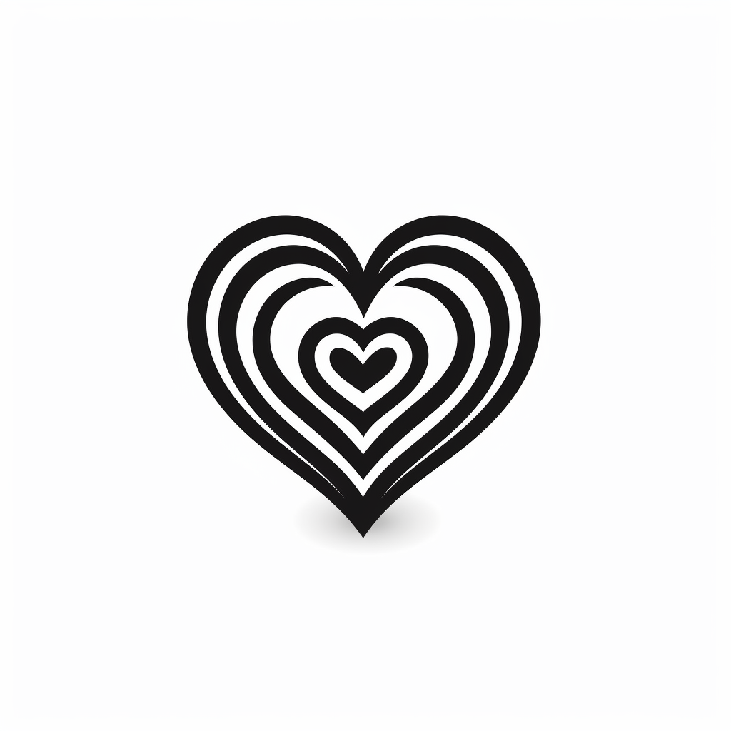 heart silhouette cliparts