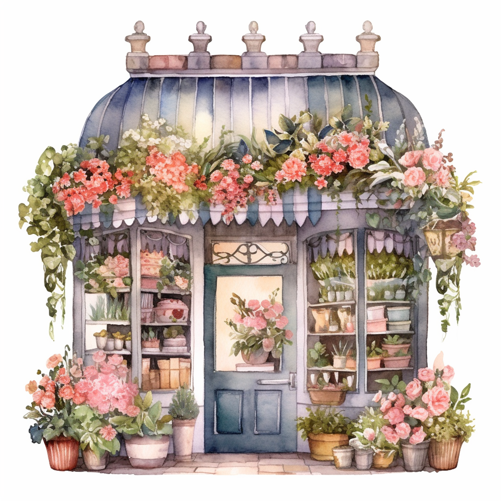 flower shop cliparts
