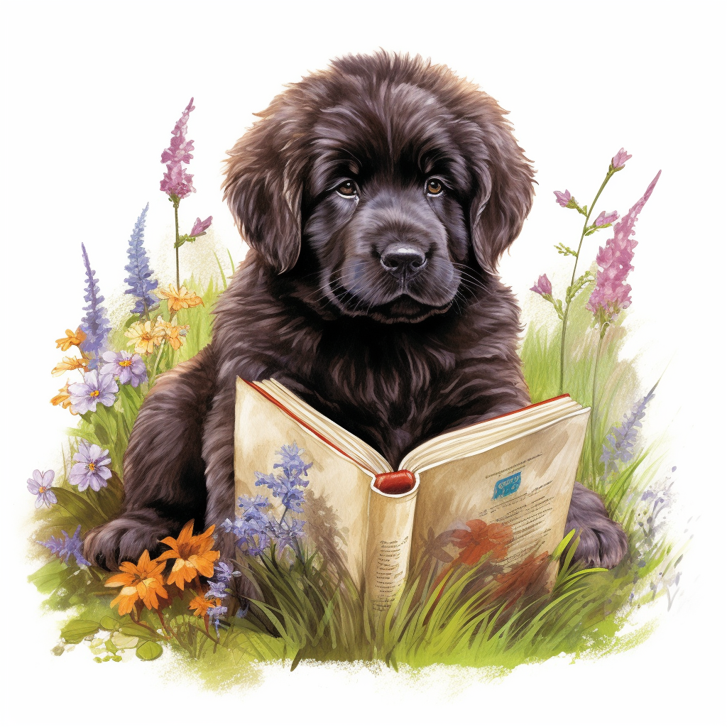 newfoundland puppy cliparts