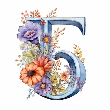 J J J J J J J J J J Pastel Vintage Flower Alphabet  J  J J J J Watercolor and ink Clipart, Cartoon, anime, hyper-realistic, high contrast, intricate detail, illustration style, high solution on the white background, J J J J J J J J J J J J J ONLY J