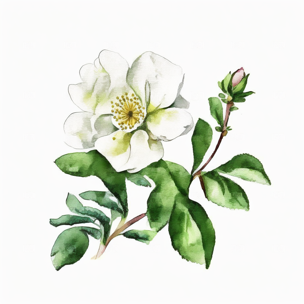 green floral cliparts