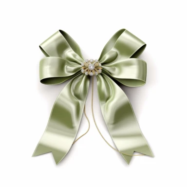 one biggest huge thin ribbon light khaki green bow delicate long long tail silk ribbon clipart transparent png aesthetic truly timeless elegance premium luxury ornate photo realistic honestly reality consistent quality unique exquisite iridescence individuality array of rich treasured throughout the ages refinement symbolizing luxury glamour allure wonders oluminous quality light in a myriad of enchanting royal jewelry delicate polished sophistication simple fine craftsmanship visual appeal puri