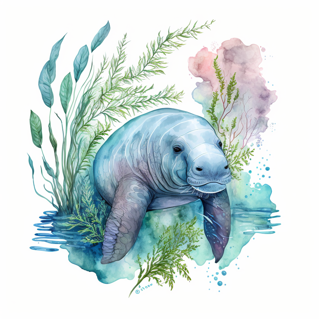 manatee cliparts background