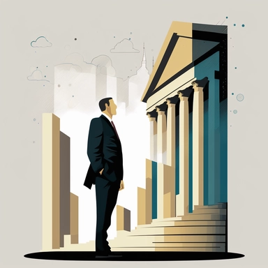 financial business clipart, white background, no caption, just one illustration