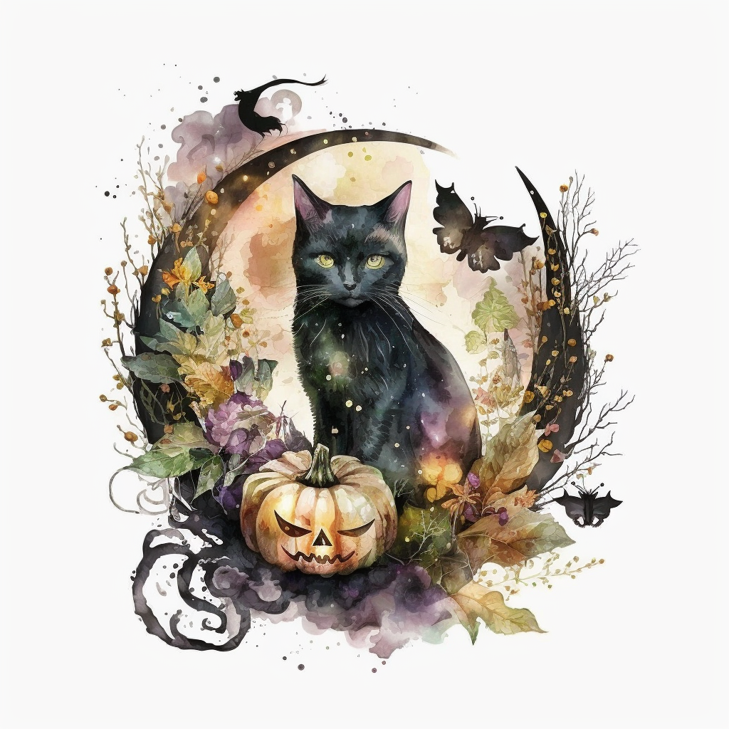 halloween cat clipart