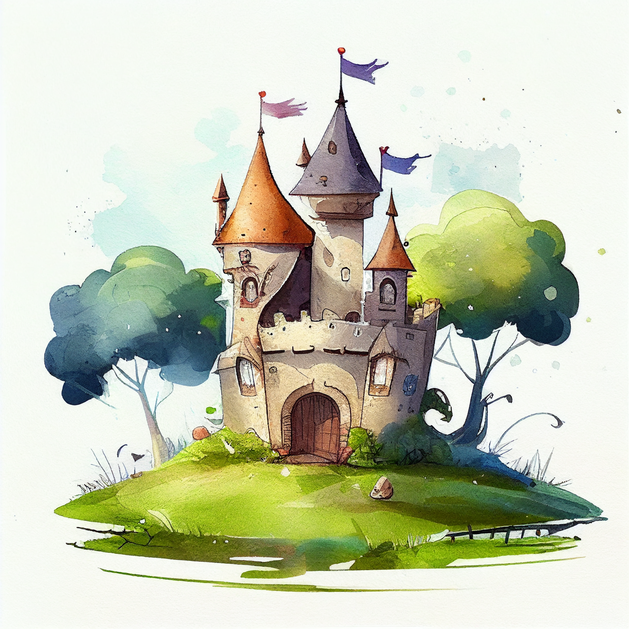 castle outline cliparts