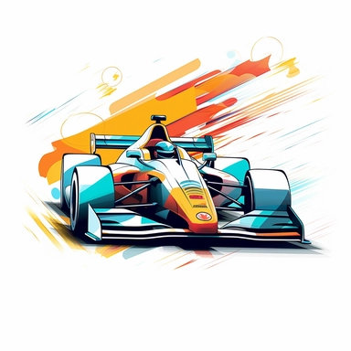 Are you sure you want to imagine 10 prompts of Contemporary and vibrant vector clipart featuring a stylized Indy car, represented by bold lines and abstract shapes, highlighting the car's distinctive design and speed, suitable for use in logos, icons, or racing-related infographics, on a clean white background