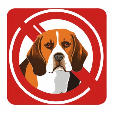 No dogs sign with a beagle, bulldog breed, no text, no words, no dogs, no entry vector, dogs, beagle, sign ,sign,dog,vector,law,icon,safety,black,animal,puppy,park,red,clipart,drawing,information,pet,attention,symbol,warning,danger,elements,caution, dogs,door,sign,allowed,background,animals,dog,icons,design,law,silhouette,icon,animal,white,puppy,isolated,glass,red,lifestyle,information,