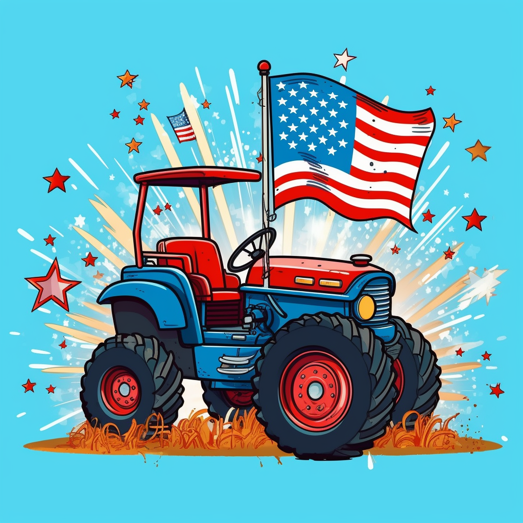 animated cliparts tractor