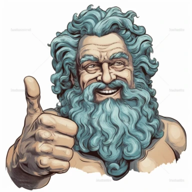 happy neptune clipart, 8K quality, ultra detailed clipart, without signature and without meaningless lines, clipart, white background, High Quality clipart, no writting background, no writting, realistic , ultra detailed