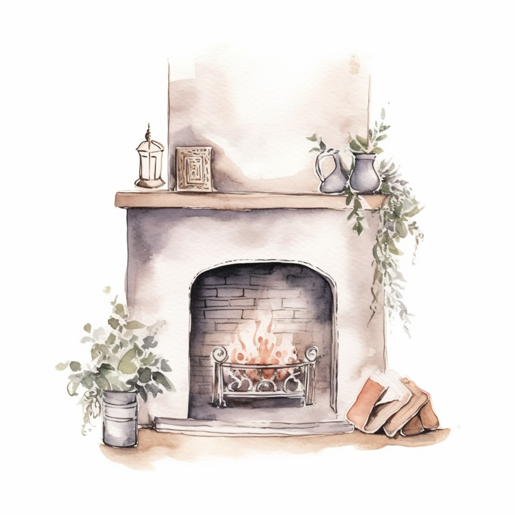 fireplace cliparts