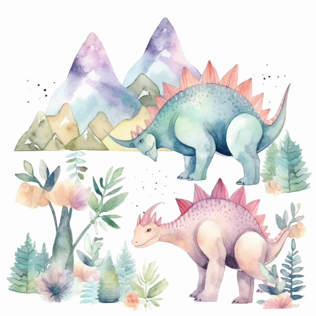 friendly dinosaur cliparts