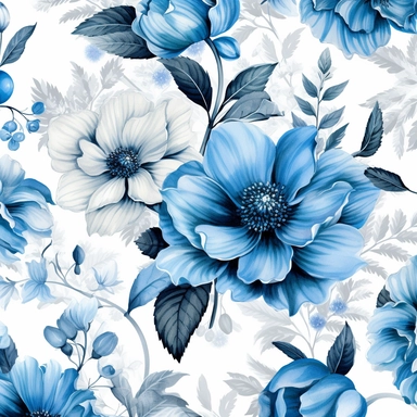 Contemporary collage style floral patterns blue watercolor elegant flowers wedding invitations high quality and elegant clipart of flowers gucci art white background 4
