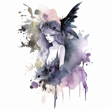 Watercolor Gothic Fairy Clipart, Free Commercial Use, Mystical clipart, Gothic Fairy Clipart, Fairies PNG, Gothic Fairy PNG, Scrapbook