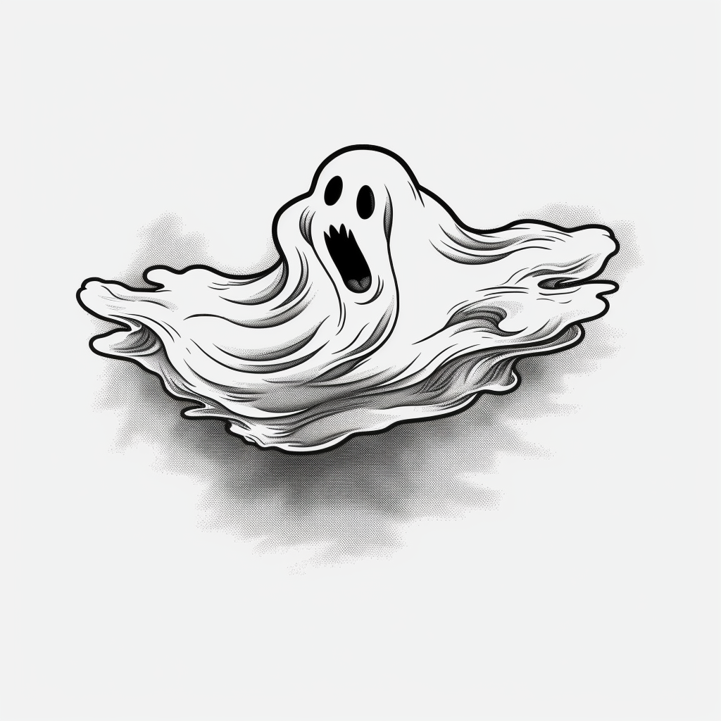black ghost cliparts