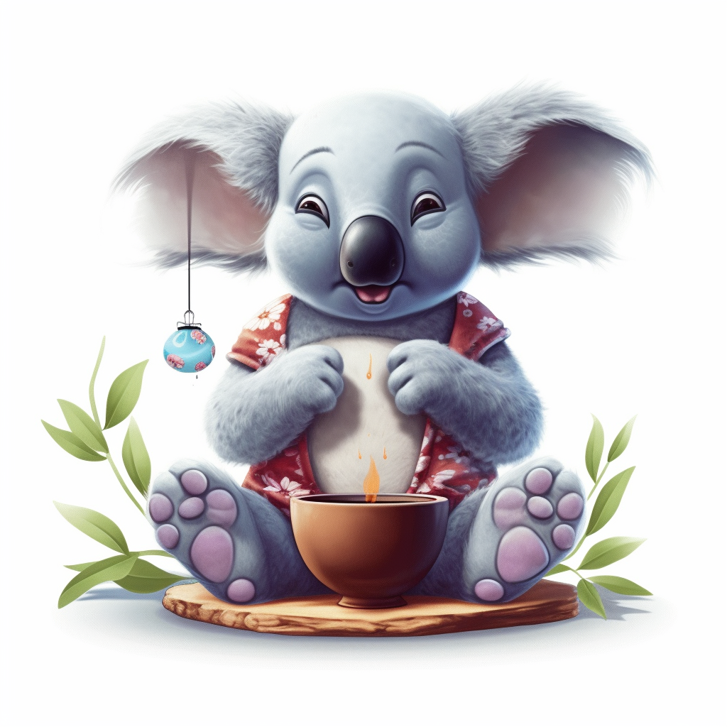 happy koala cliparts