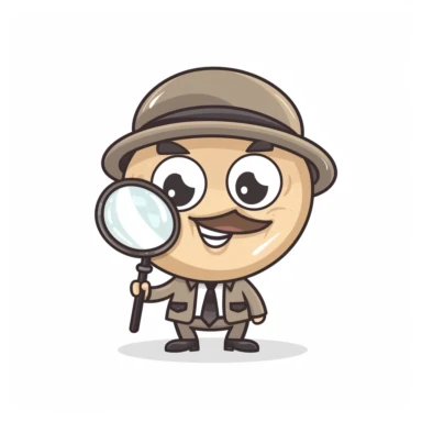happy cute Insurance Inspector face, cartoon, clipart, mascot, isolated on white background