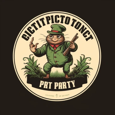vintage logo pest control company, clipart, funny, nice