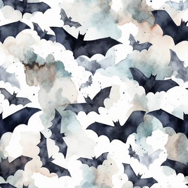 black bat, watercolor clip art, grunge colors, white space, uniform organization, 8k